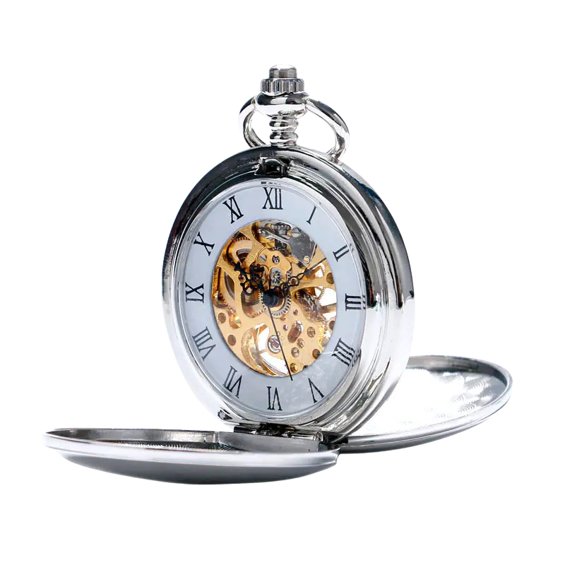 Vintage Dual-Open Mechanical Pocket Watch
