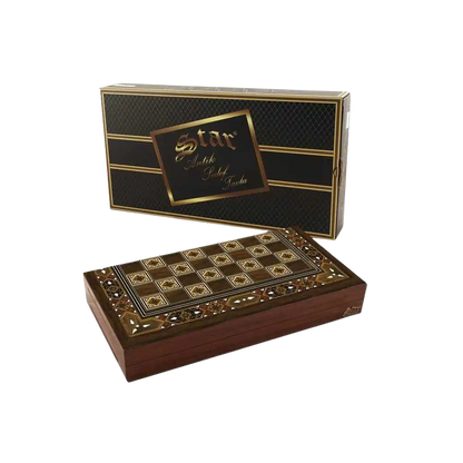 Star Antique Mosaic Backgammon Set