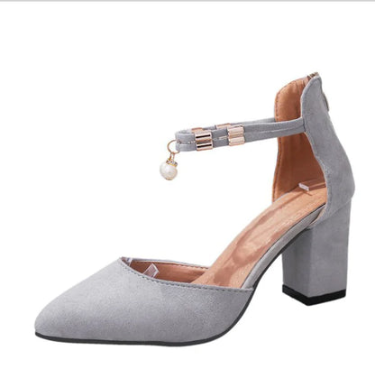 Versatile Women's Heels and Flats with Rhinestones