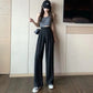Wide-Leg Dragon Fruit Suit Pants for Women