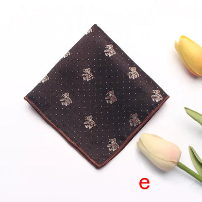 Striped Floral Pocket Square