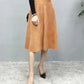 Suede Midi Skirt
