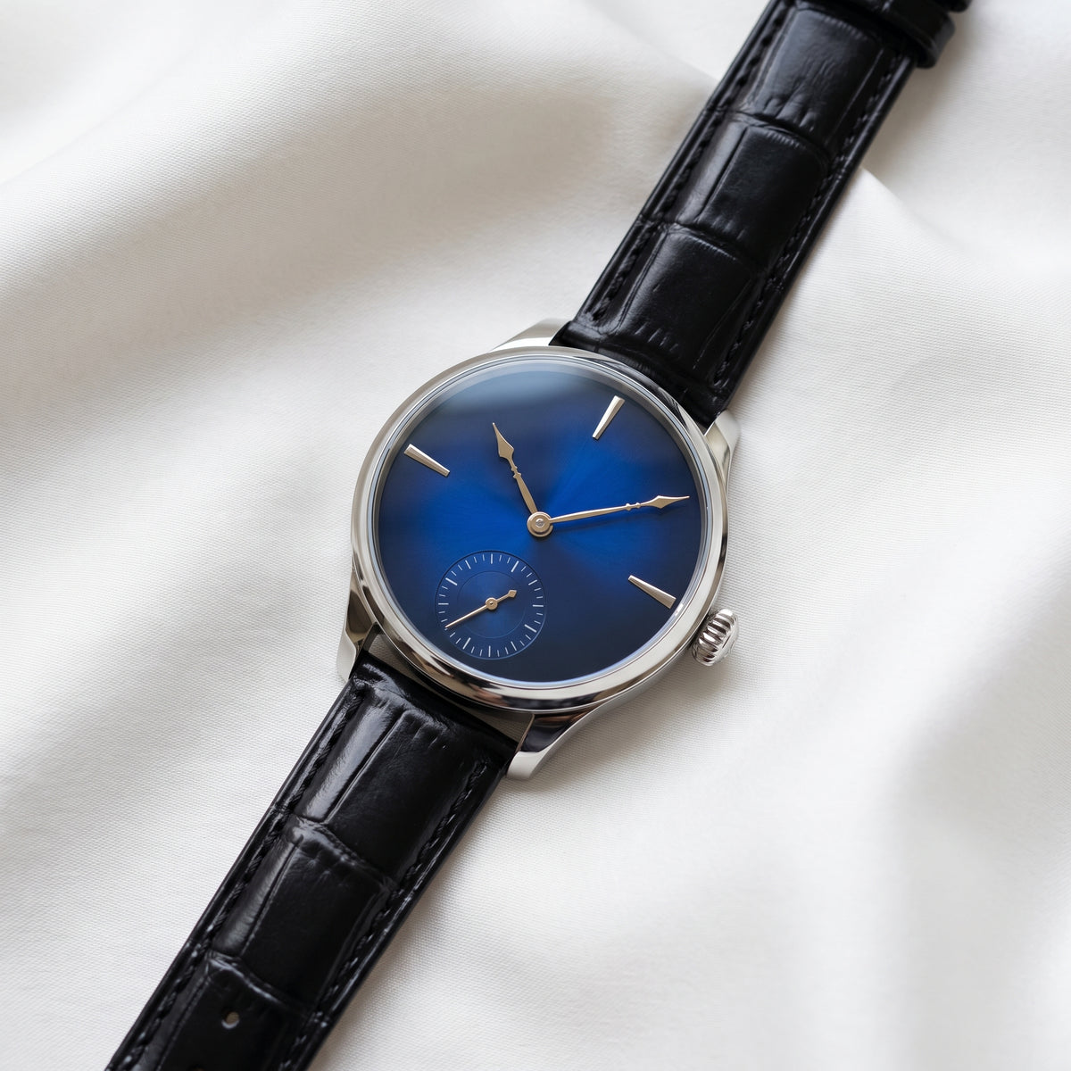 Montre Mécanique Pilote Bleue