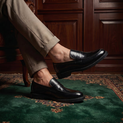 Mocassins Cuir Véritable Grande Taille