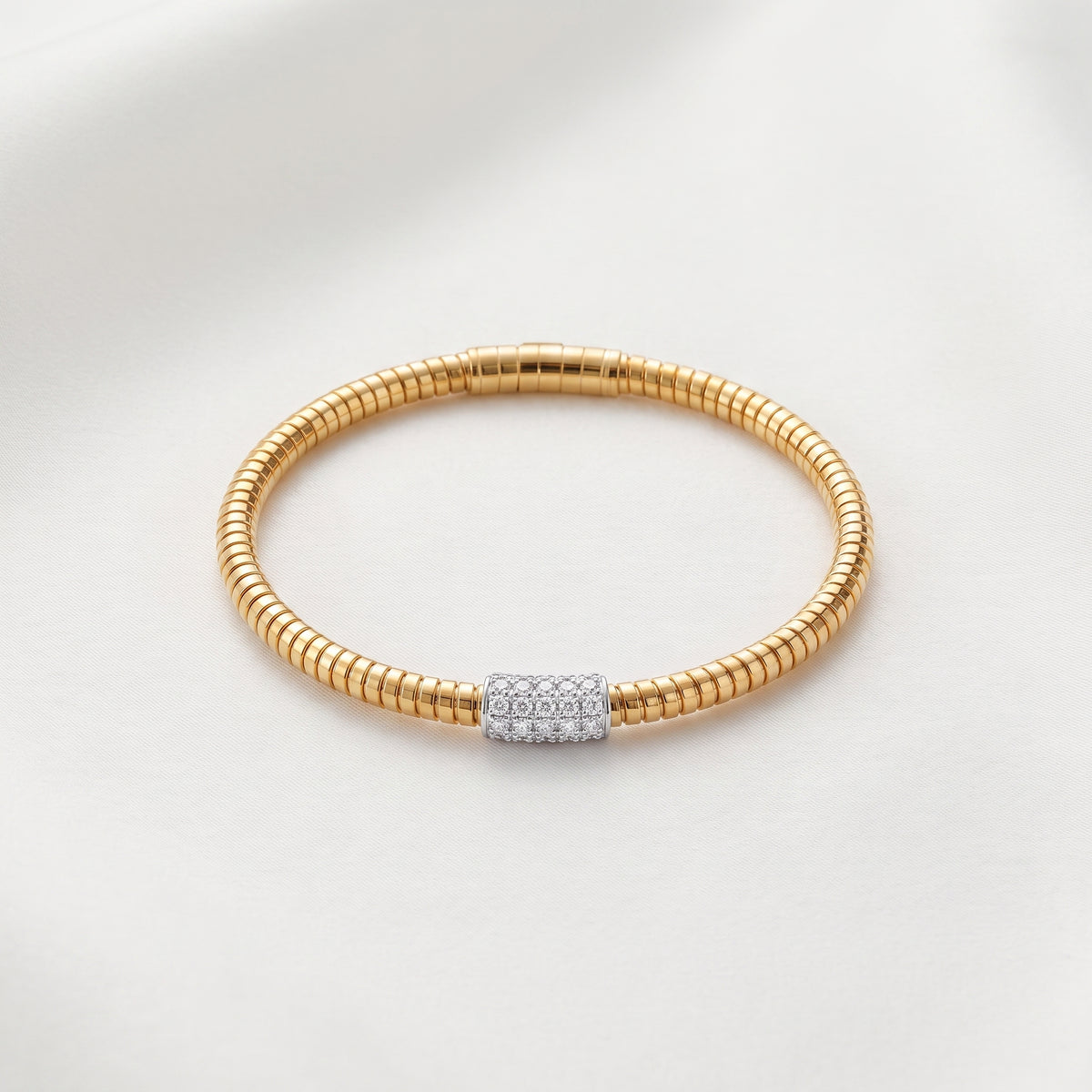 Bracelet Serpent Or 18K Diamant Lab