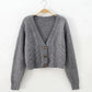 Short Cardigan Sweater Top