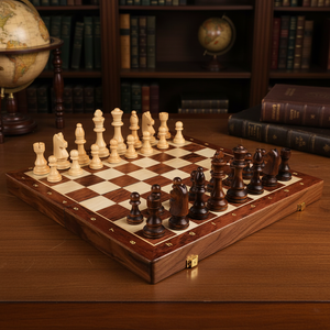 D'échecs Pliant en Bois