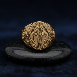 Bague à Motif Sculpté