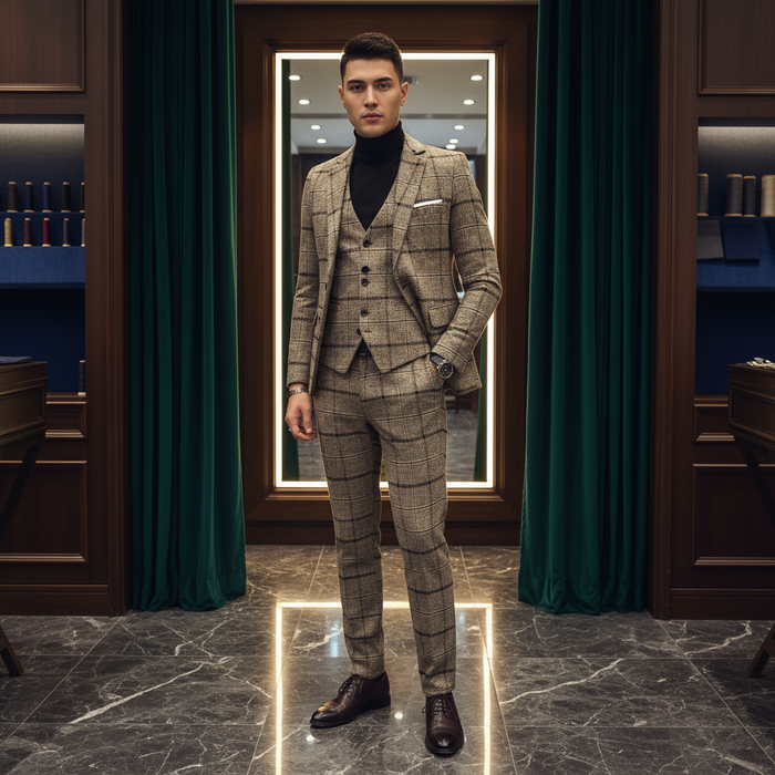 Motif Prince-de-Galles Trois Pièces