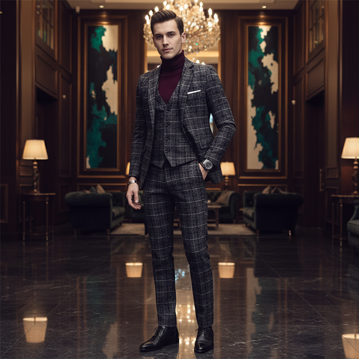 Motif Prince-de-Galles Trois Pièces