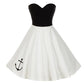 Vintage Elegant Strapless A-Line Dress for Women